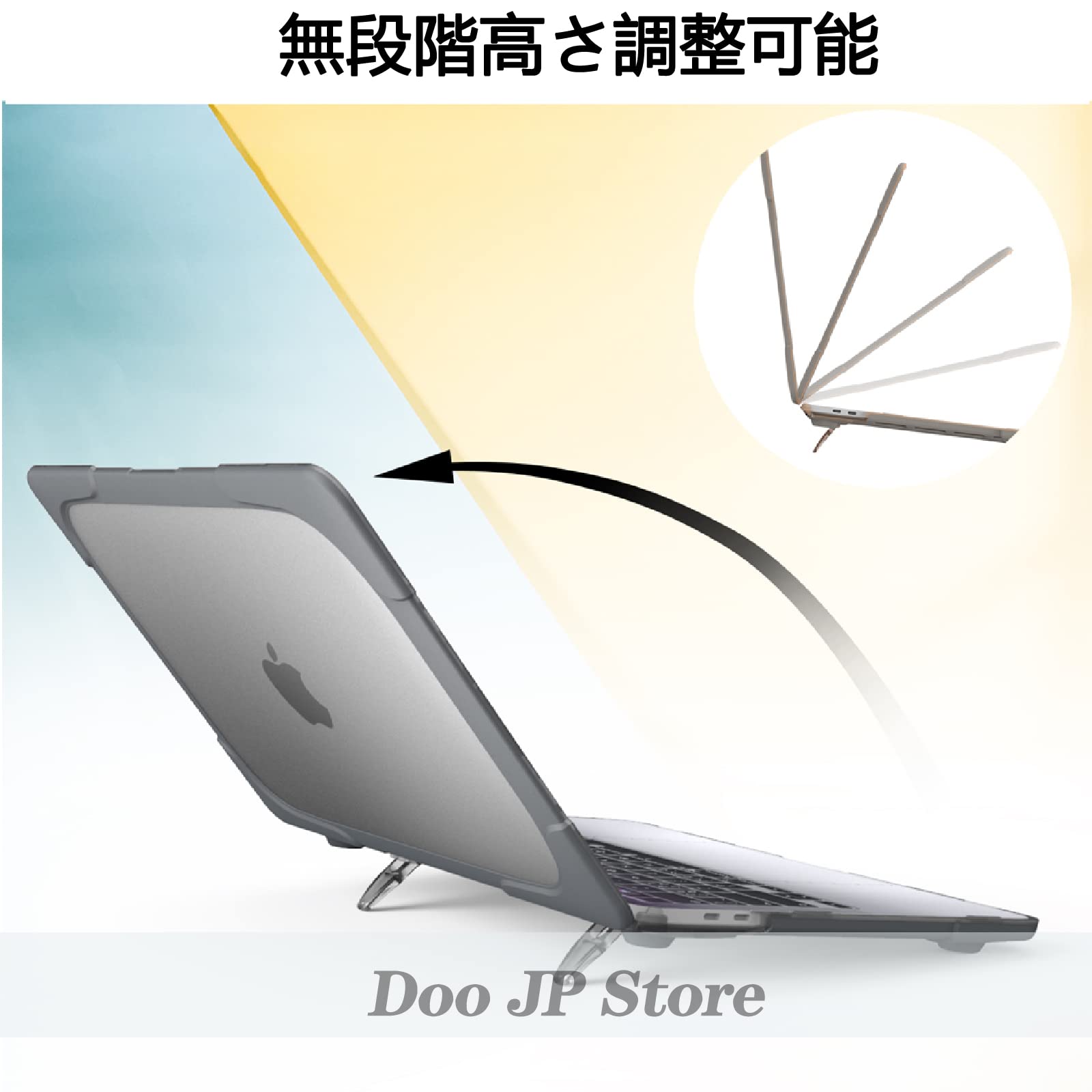 Amazon.co.jp: 【折り畳み式 スタンド付き】 MacBook Air 13 M3 M2