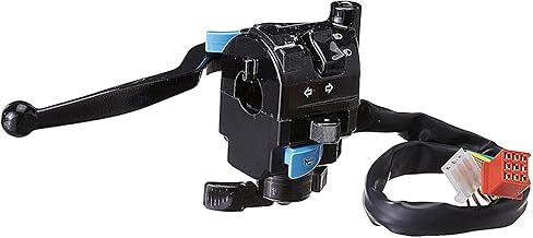 Uno Minda SW-0251C-M01 Handle Bar Switch (Left Hand Side) With Kick Start- 9 Pin Red & 3 Pin White Coupler For TVS Star City/Star Sport/Star Deluxe