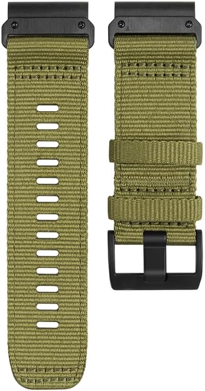 Miniatura 7 de Correa de reloj militar de nailon para Garmin Fenix 7X  Fenix 6X  Fenix 5X  Enduro 2, correa deportiva de nailon resistente ajustable con cierre de