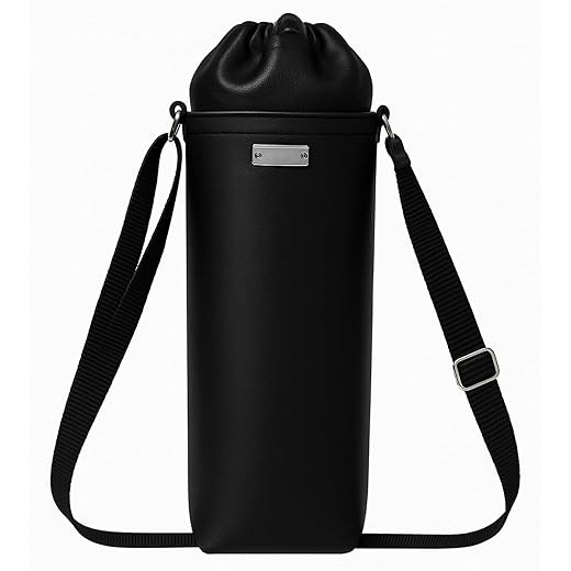 Bolsa Térmica para Garrafa Vidinne RAMIERE em Couro Sintético, com Alça Transversal, Produto Artesanal Premium, Vinho Wine Bag