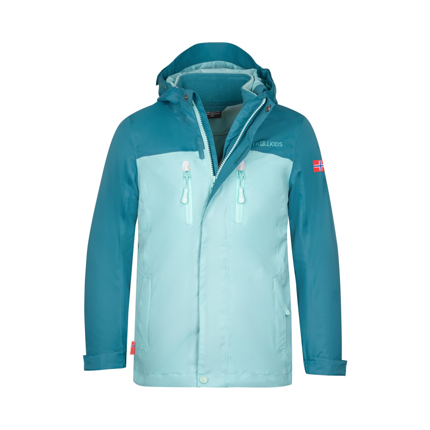 Trollkids Bryggen Veste imperméable coupe-vent 3 en 1 pour fille