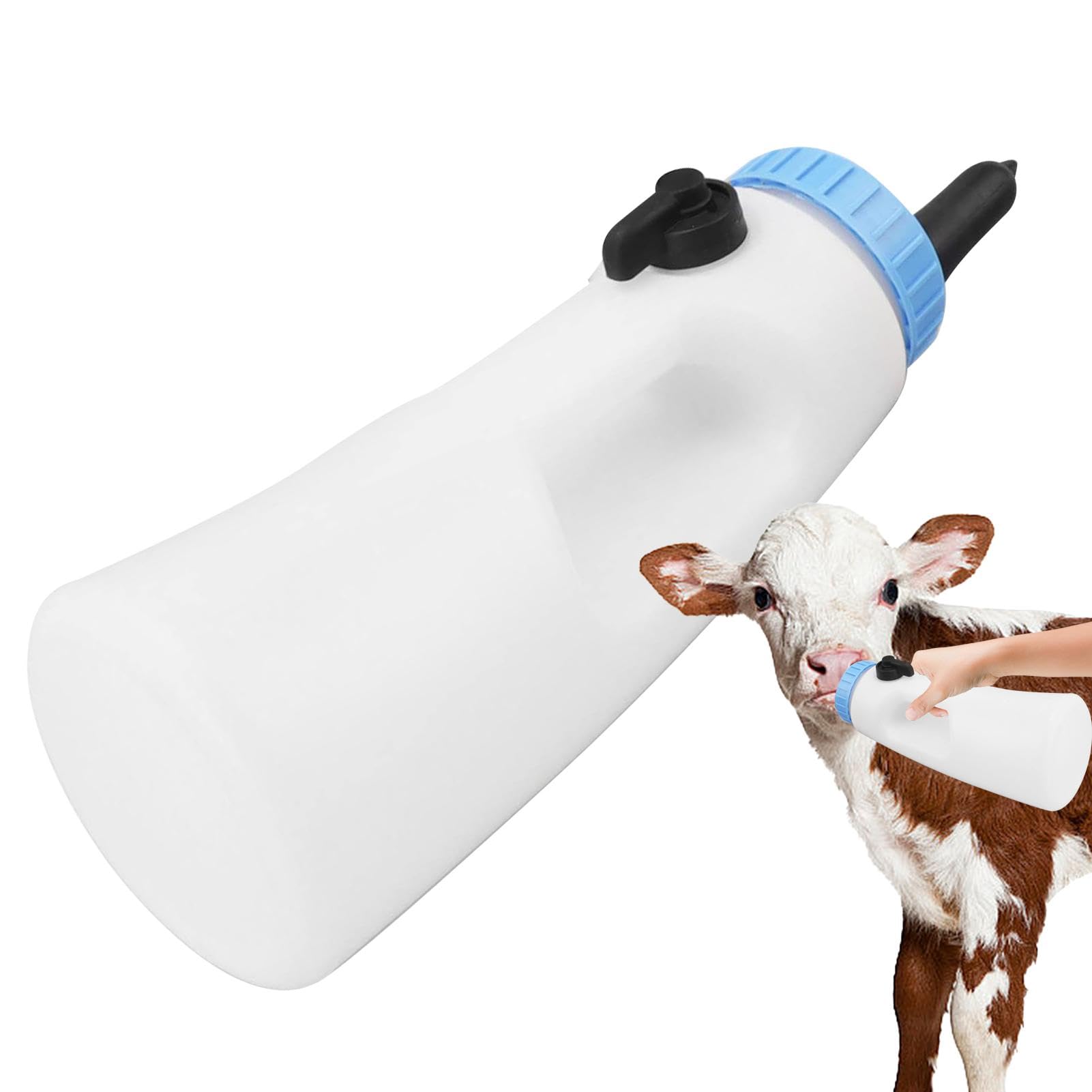 Fournitures pour le bétail | Biberon de chèvre | Biberon pour veau, biberon pour veau facile à saisir, biberon pour veau, biberon pour veau 2l, biberon pour infirmière résistant aux morsures, biberon