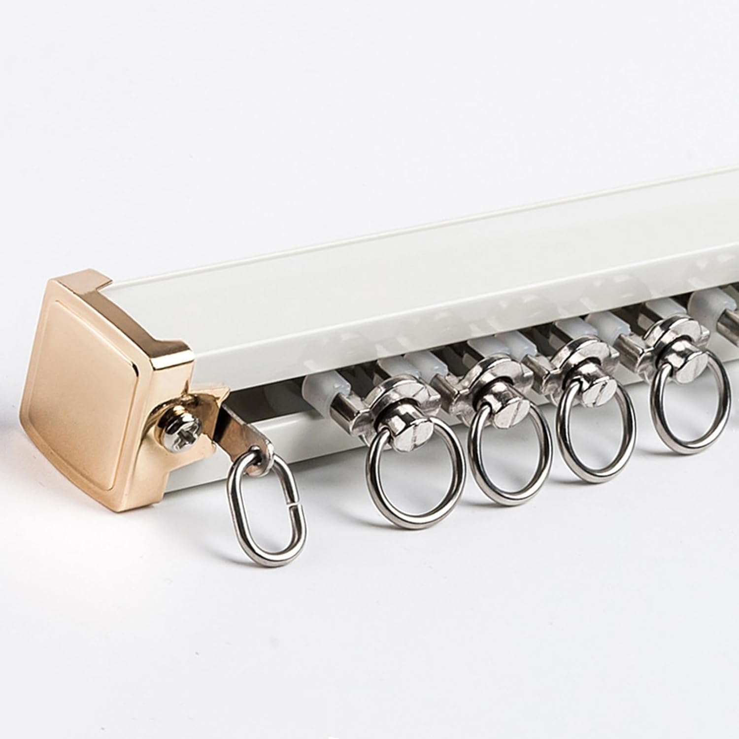 Tringle a rideaux extra longue de plafond en alu pour fenetres en baie de salon