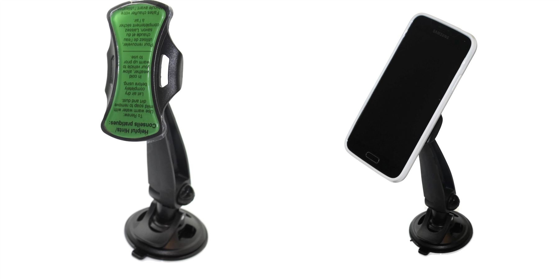 with Long Arm Universal Car Mobile Cell Phone Mount WindShield Dashboard GPS Holder Cradle Stand Hands Free