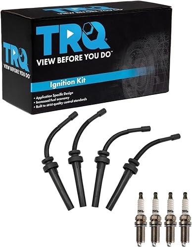 Miniatura 133 de TRQ Kit de bujías de 5 piezas de bujías de iridio compatibles con Chevrolet Aveo 2004-2008 Aveo5 2004-2008