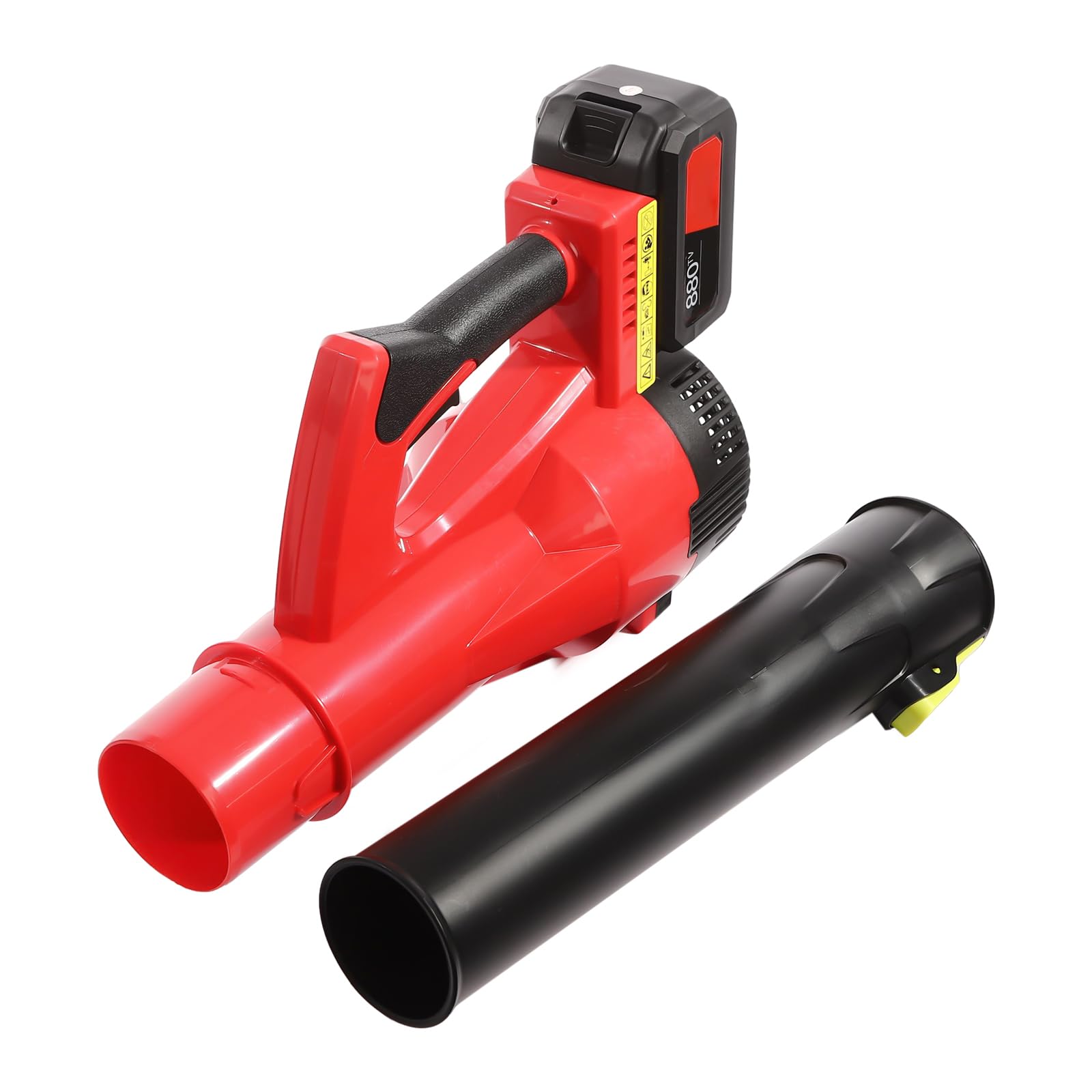 Soplador de Hojas de Mano con batería 580m³/20482.50ft³/ h, 22000RPM de Nieve Ligero portátil, soplador pequeño eléctrico de jardín para el Cuidado del césped, Patio, Entrada