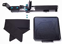 Vista 5 de Sistema de teleprompter móvil Construcción de fibra de carbono y aluminio Capucha de nailon y visera antirreflejo Vidrio divisor de haz