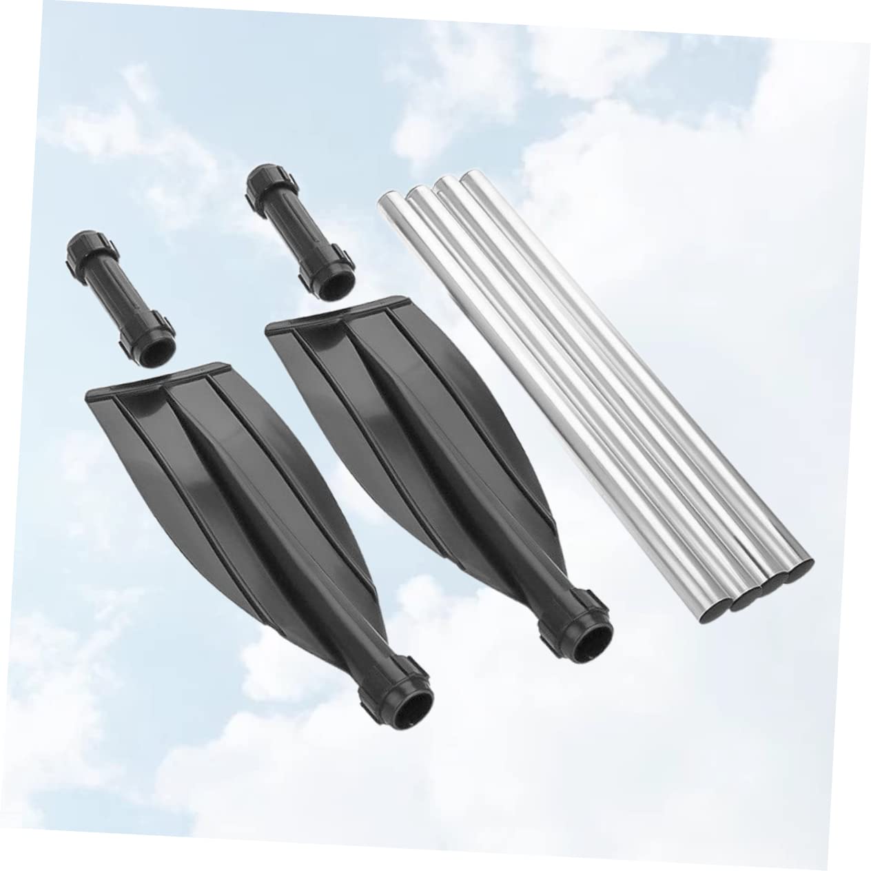TOYANDONA Pagaie de Kayak Double Extrémité 210 Cm Alliage D’Aluminium Détachable Légère Solide Pagaie Bateau pour Kayak Radeau Navigation de Plaisance en Plein Air