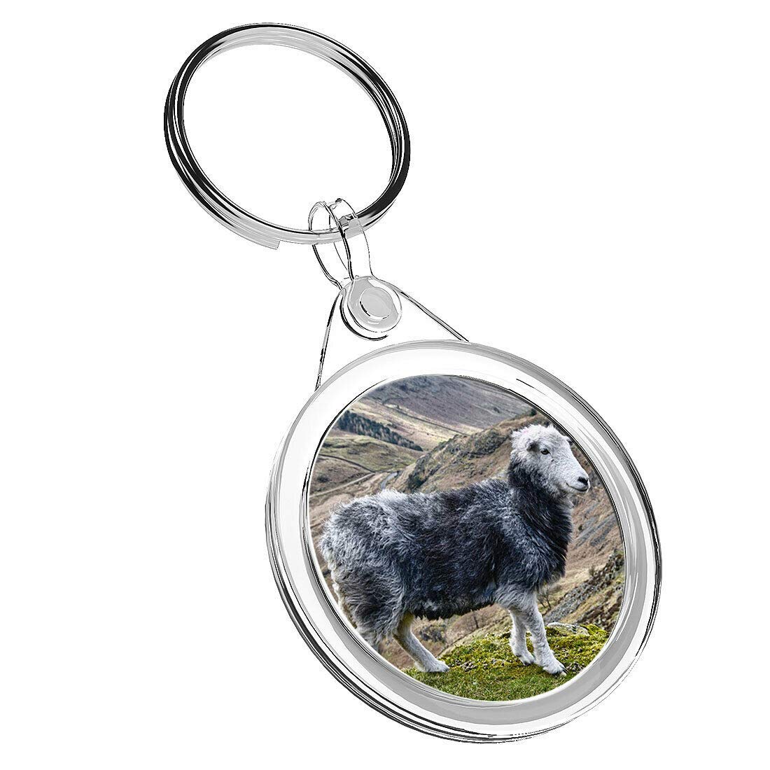 Destination Vinyl Keyrings 1 x Herdwick Sheep Mountain - Keyring IR02 Mum Dad Kids Birthday #12563