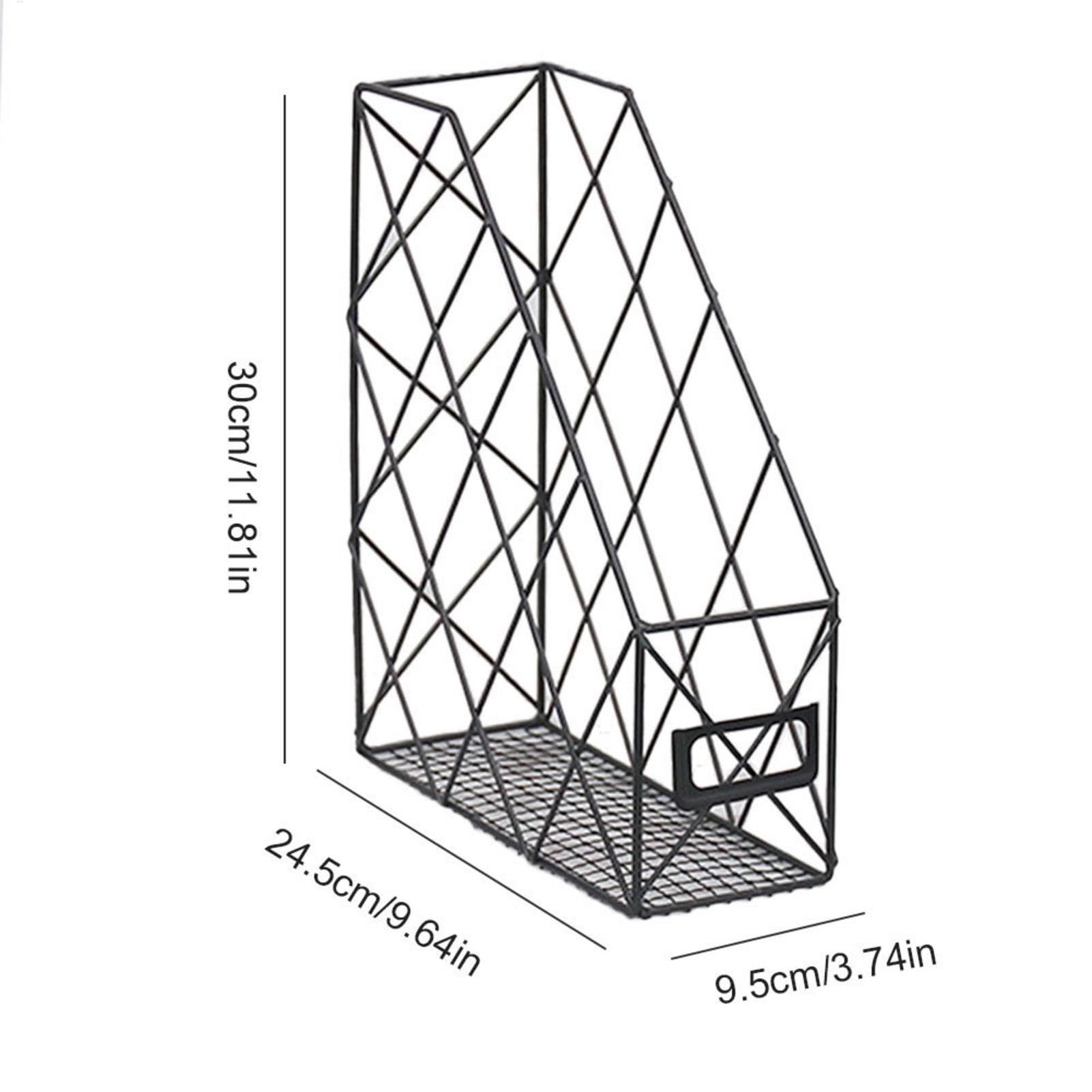 Porta documenti da scrivania in metallo – Porta documenti | Rack in cartone | Porta diari | Scatola portaoggetti | Porta documenti | Divisore per documenti | Organizer da scrivania per