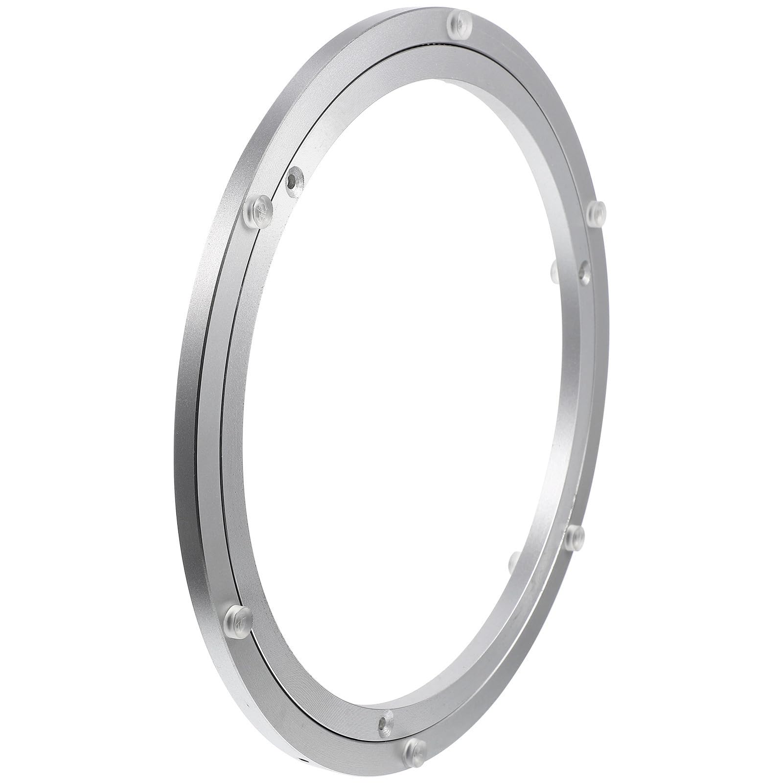 Plateau tournant rond aluminium pour éviter de se pencher à table