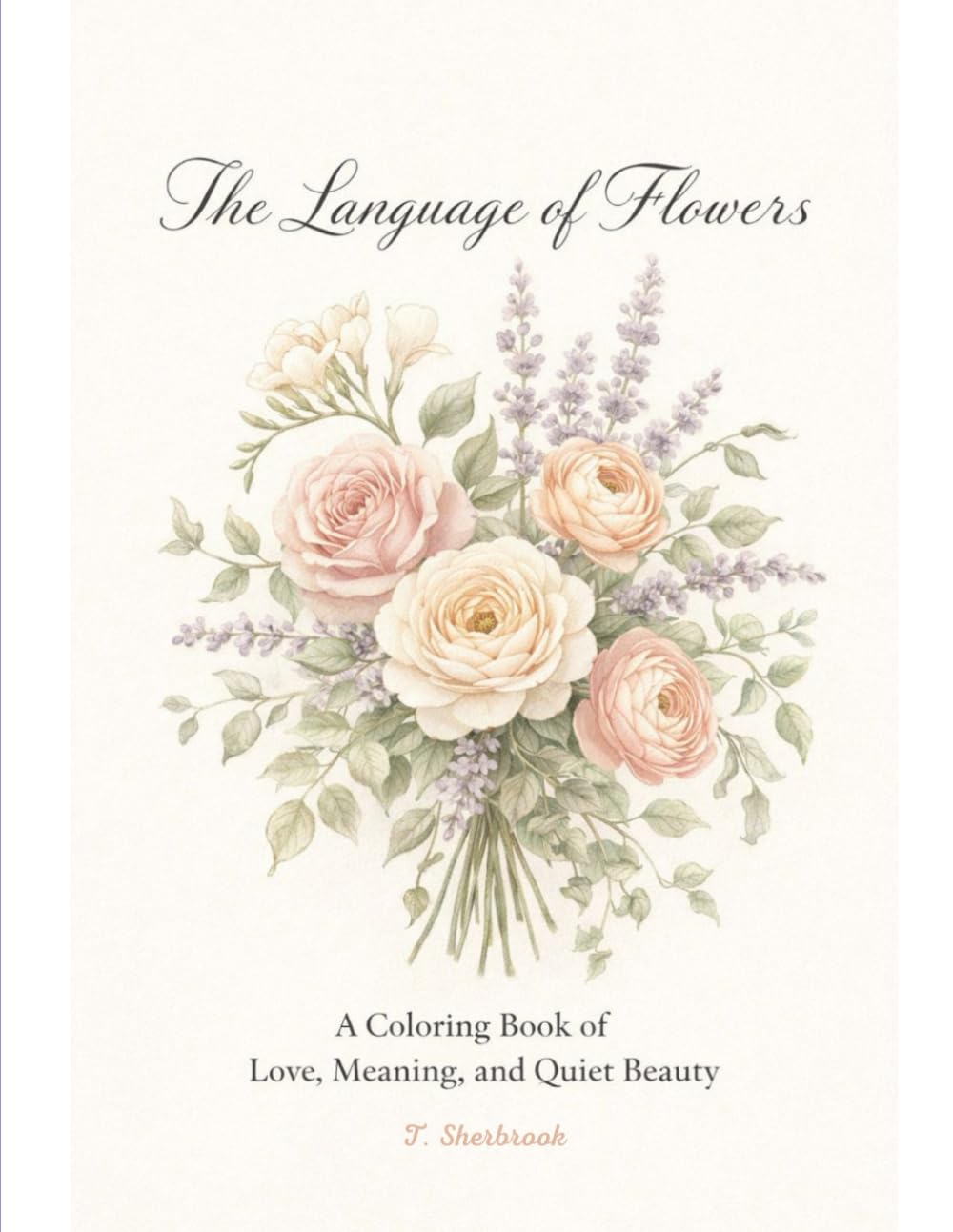 The Language of Flowers: A Coloring Book of Love, Meaning, and Quiet Beauty