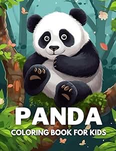 Panda Coloring Book For Kids: +40 Fun And Easy Drawings Of Cut…