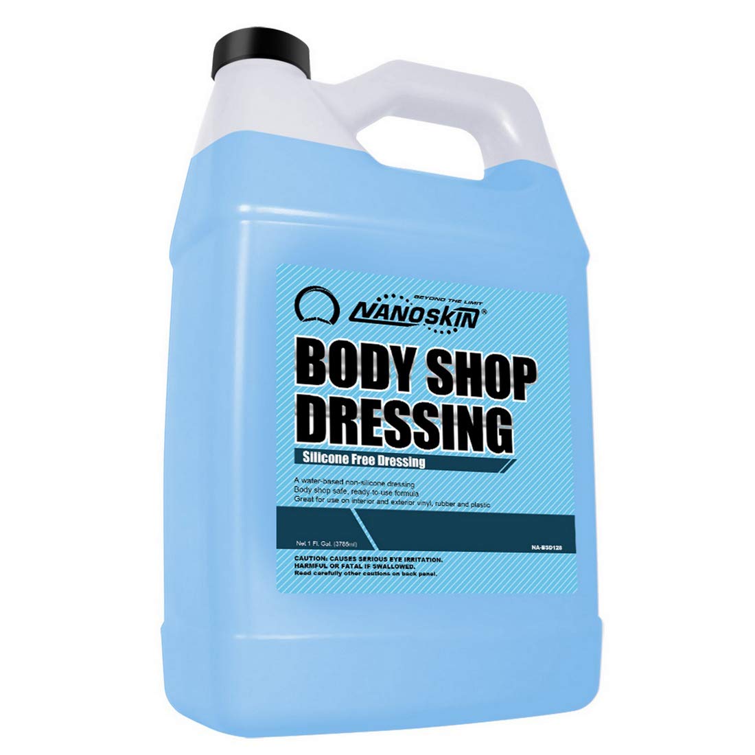 Nanoskin Body Shop Dressing 1 Gallon - Body Shop Safe, Silicone Free Formula | Restores Deep Black Color on Exterior Tires, Vinyl, Rubber, Plastic & Trim | Safe for Cars, Trucks, RVs, Boats & More