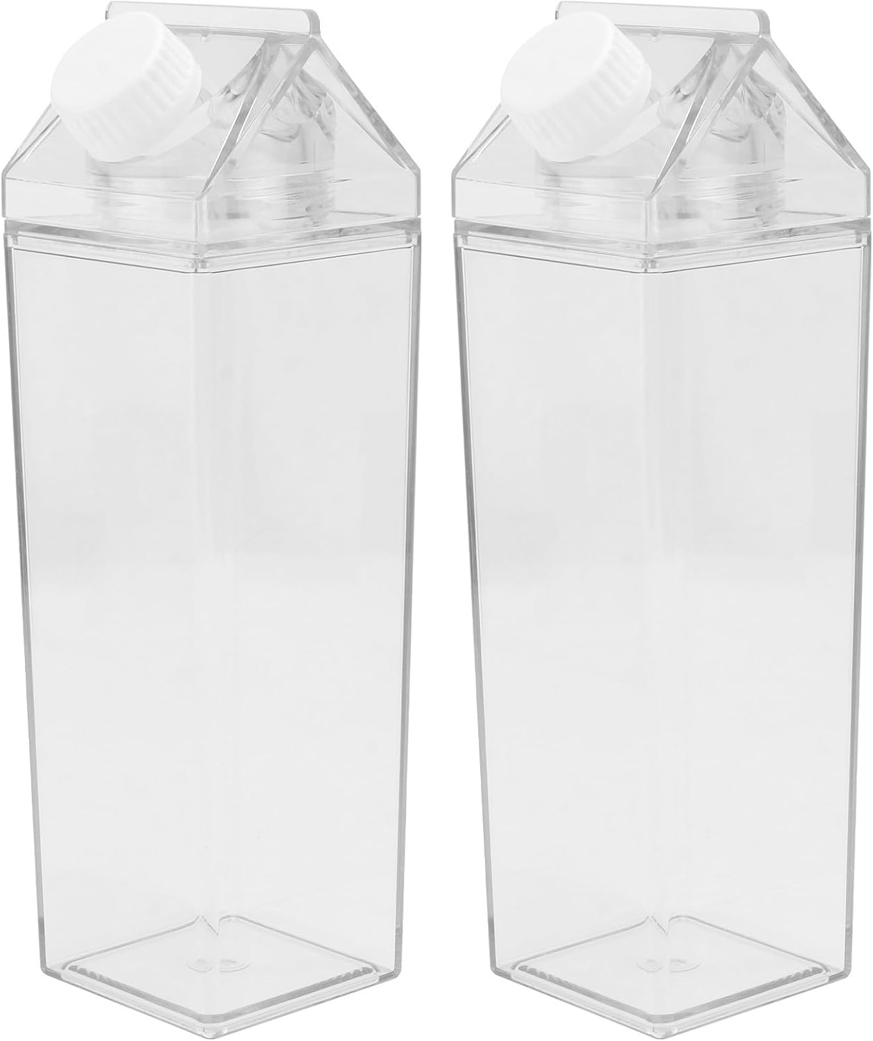 2pcs Ml Milk Bottle Plastic Leak Proof Drink Container