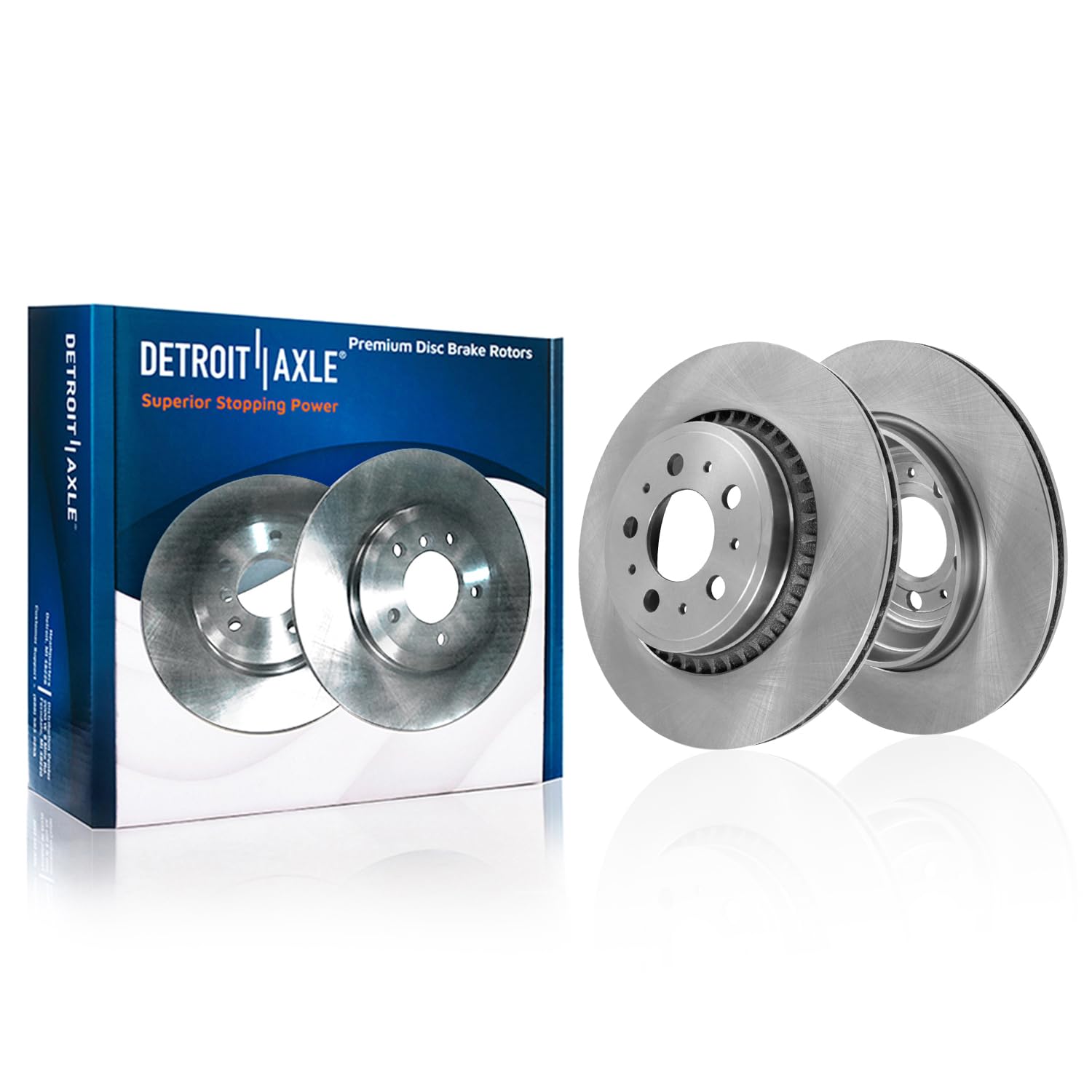 Detroit Axle - Rear Brake Rotors for 2003-2014 Volvo XC90 Disc Brake Rotors
