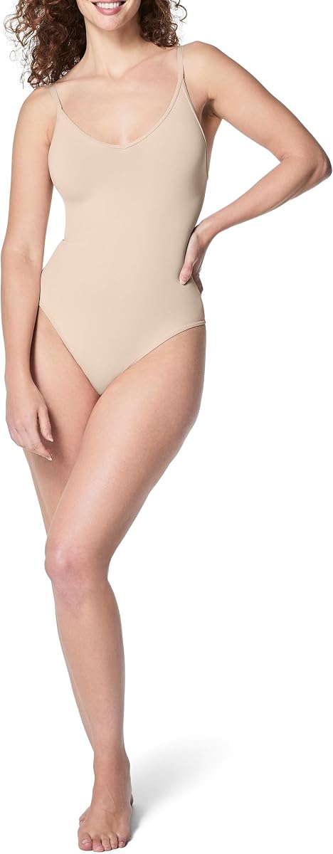SPANX SPANXsculpt Power Series Body tipo tanga - Ropa moldeadora suave y sin costuras para mujer - Correas ajustables - Cierre a presión