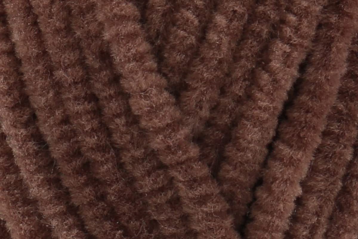 Sirdar Happy Chenille DK Crochet Yarn, 100% Polyester Soft Double Knitting Wool for Decoration, Toys - 15g Balls - Teddy (0028) - Pack of 3