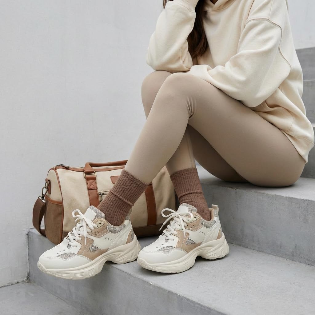 CUSHIONAIRE Women's Strike Chunky Sneaker +Memory Foam, Wide Widths Available - Image 5