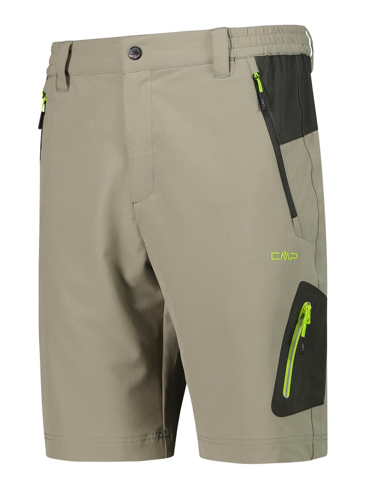 CMP Bermuda da uomo elasticizzato a 4 vie, con funzione Dry Function con 4 direzioni stretch & Dry Function, perfetto per attività all'aperto, escursioni e uso quotidiano.