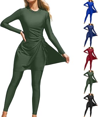 Muslim Swimsuits for Women Full Coverage 2 Piece Burkini Swimsuits