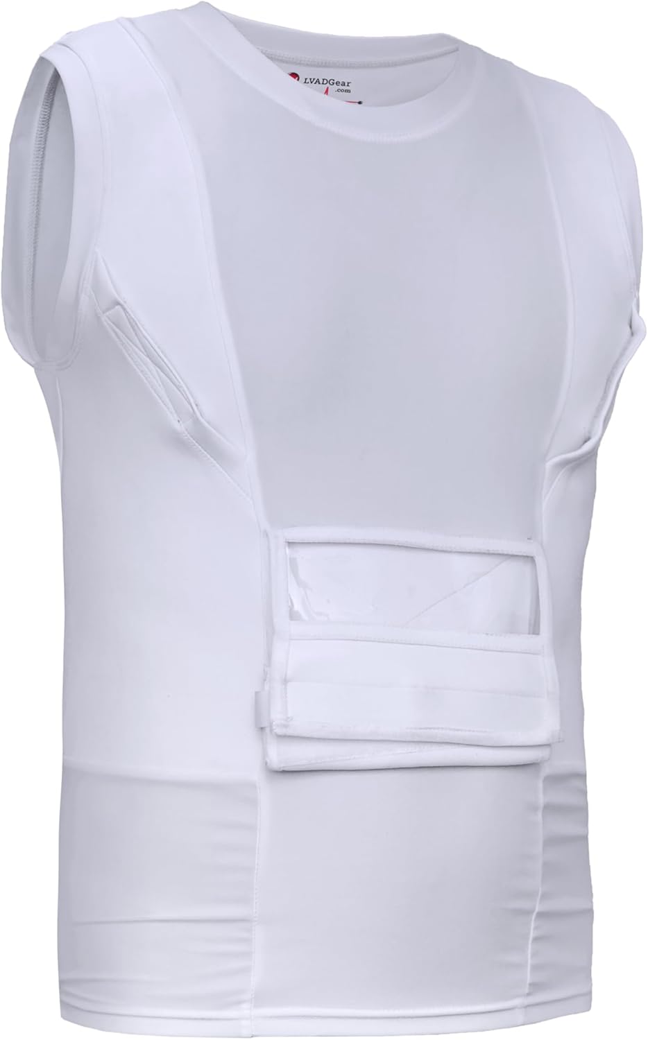 LVAD Mens Tank Top for HeartWare | Ultrathin Spandex Mesh Fabric | Designed for Comfort & Safety