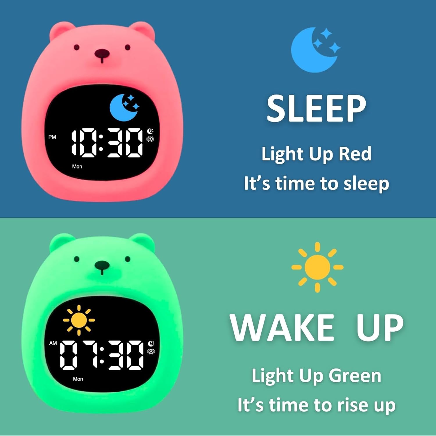 Wake Up Happy: The Ultimate Kids Alarm Clock for Sleep Training!
