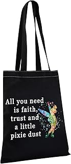 Movie Inspired Pouch Faith Trust And Pixie Dust Fairy Travel Makeup Bag for Fans (All you need Tote)
