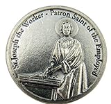 Catholic Archangel Saint St Joseph the Worker Patron of the Employed Pocket Token