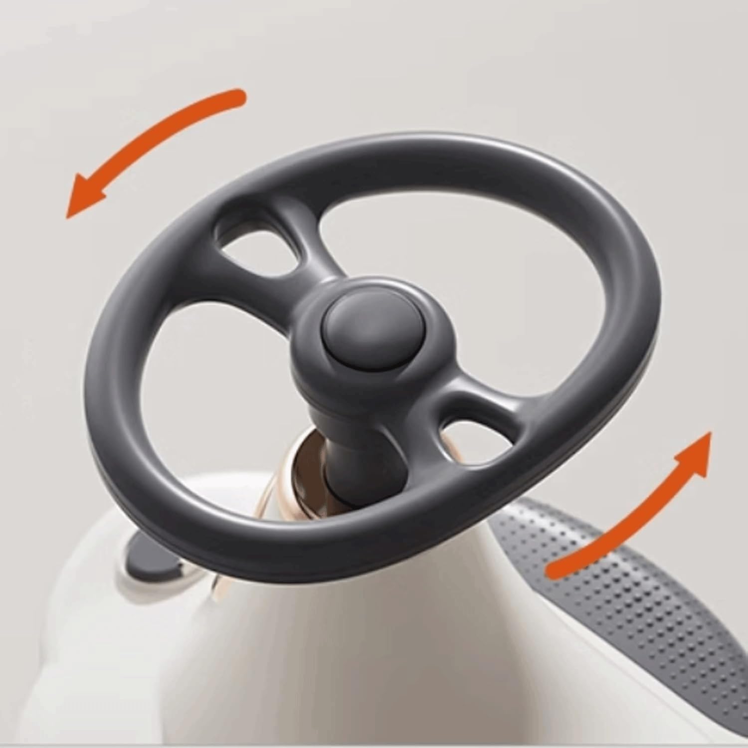Wiggle Car Cichy samochód huśtający się, migające koło, hulajnoga Wiggle, rowerek biegowy, wbudowany schowek, przesuwany samochód dla dzieci w wieku od 3 lat(Blauw)