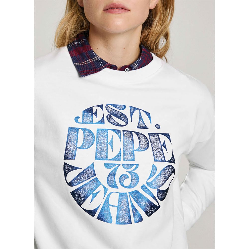 PEPE JEANS LSS_Sabina LS IP White Ladies L