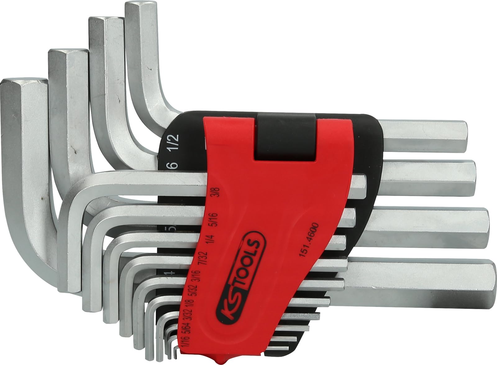 Clés mâles coudées de précision KS TOOLS 14 pièces avec support compact