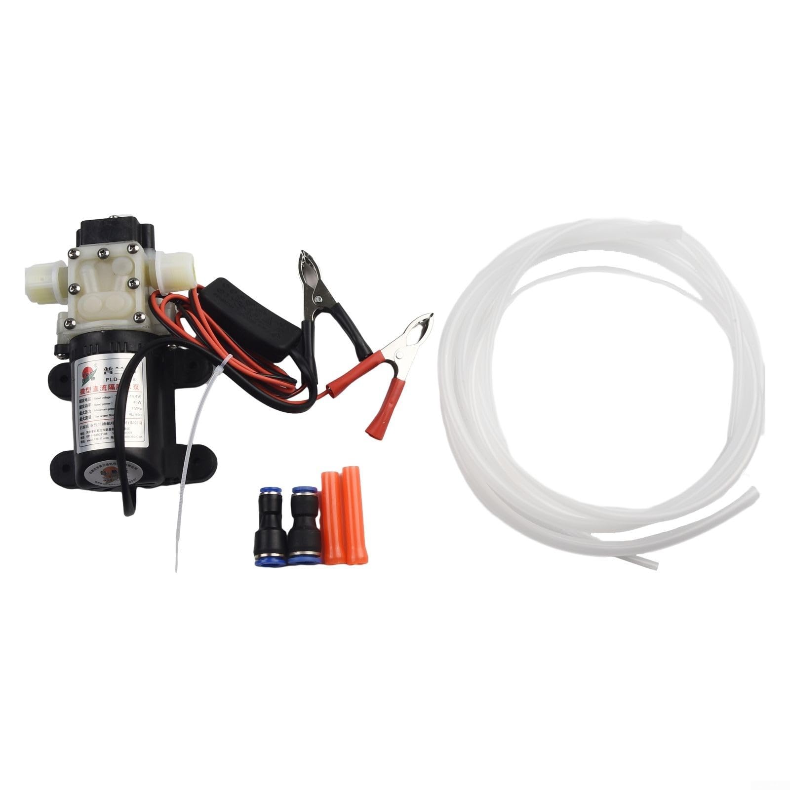 Pompa Gasolio 12V 45W Alta Portata per Travaso Olio Diesel Kerosene con per tubi Flessibili per Barca per camper
