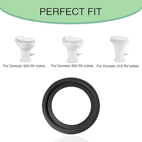 Miniatura 3 de ZKFAR Pack-2 - Anillo de sello de inodoro para automóvil, anillo de inodoro de silicona, kit de juntas impermeables de 4 x 0.27 pulgadas, repuesto