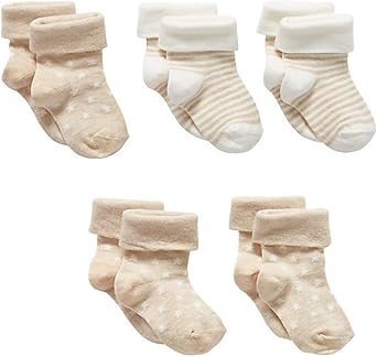 Mothercare Chaussettes Pour Nouveau Ne Bebe Garcon Beige Et Creme Beige Naissance Amazon Fr Vetements