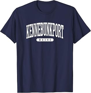Kennebunkport Maine T-Shirt Vacation College Style ME Coast T-Shirt