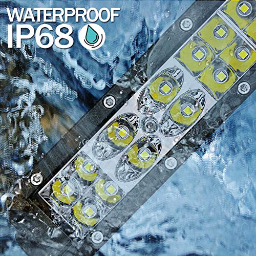 Led Light Bar, Auto Power Plus Ultra Slim Off Road Light Bar Dual Row Driving Fog Lights Led Work Lights Waterproof Led Pod Lights For Off Road Truck Utv Atv Suv Car (12" 108W Slim Light Bar) #TOP3
