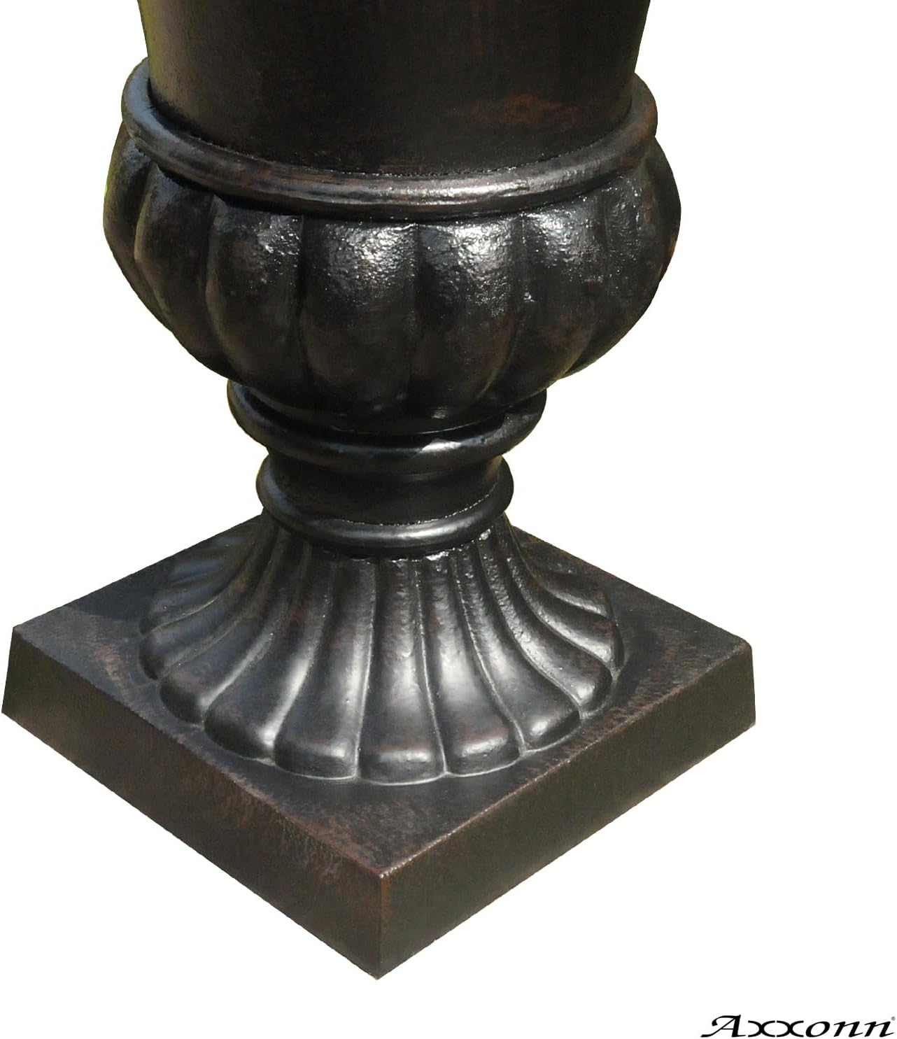 Axxonn 22.5" H Cast Iron Heavy Duty Black Classic Antique Iron Plant/Flower Pots for Indoor, Garden, Patio