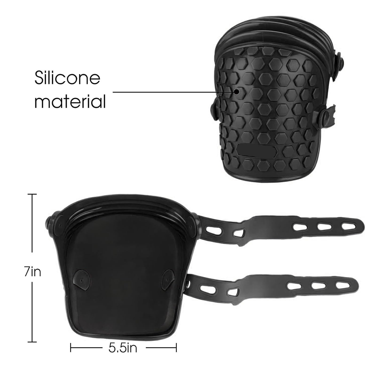 espinilleras para desbrozadora Rodilleras antideslizantes for construcción, colocación de pisos, jardinería, limpieza y garaje con correas ajustables espuma EVA