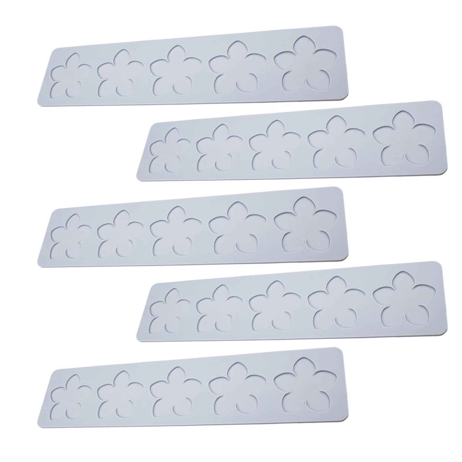Kalttoy 5Th Company 5Pcs Chocolate Candy Silicone Molds Flower Petals Pattern Lace Mat Fondant Impressions Mats Cake Decoratingtool Nonstick Fondants Impressions Mats Bakings Molds