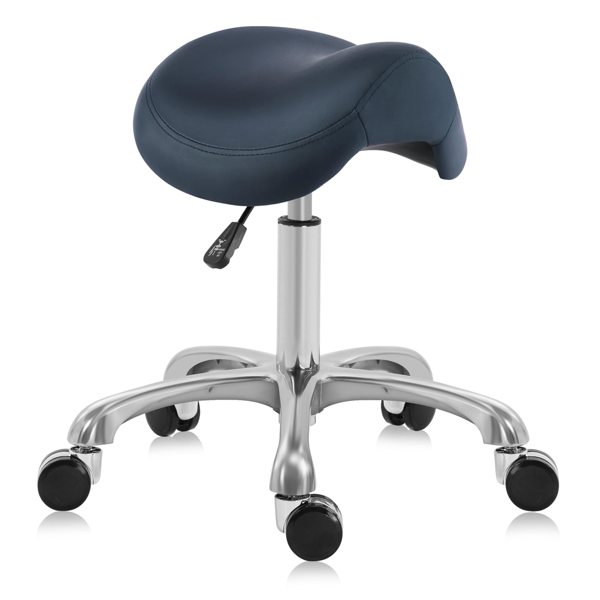 Ergonomic Saddle Stool Haku 506, Queen Blue