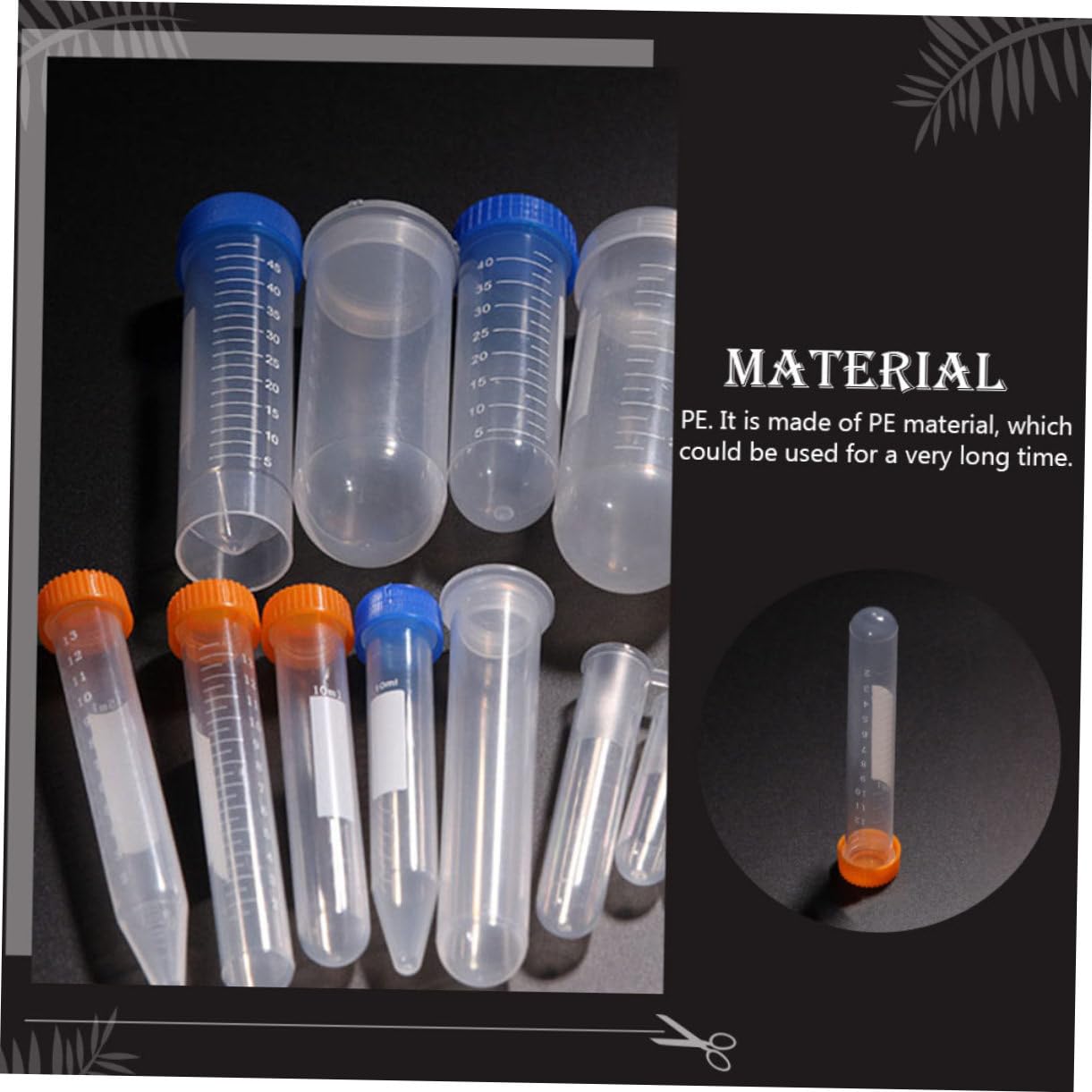 LIFKOME Zentrifugenröhrchen 15ml Zufällige Farbe mit Schraubverschluss aus Pe und Auslaufsicherem Dichtungsring 100 Stück Packung für Wissenschaftliche Experimente und Laborbedarf