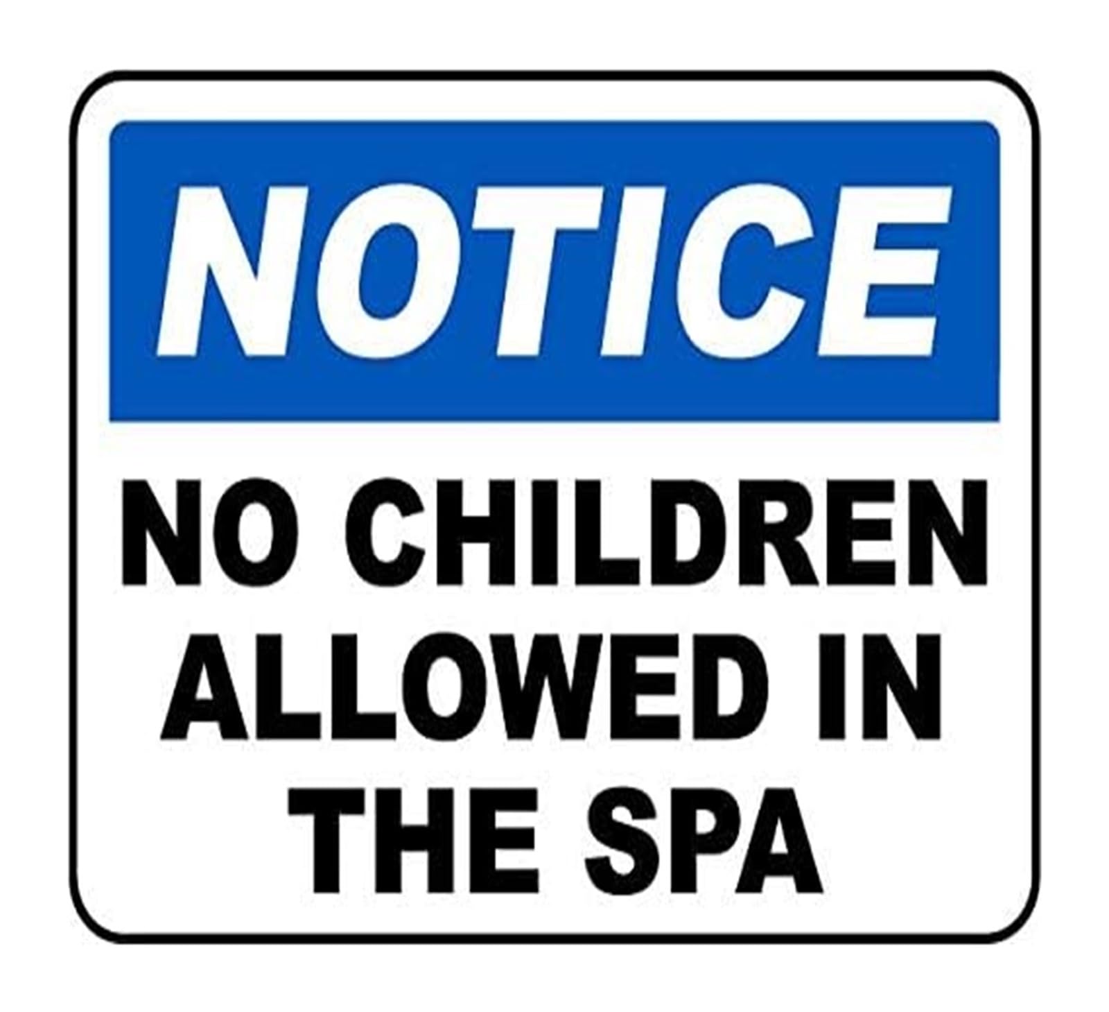 EKFBQBGW Vintage Metal Warning Sign No Allowed in Spa Rule Sign for Home Business Pool Area 8 X 12 in