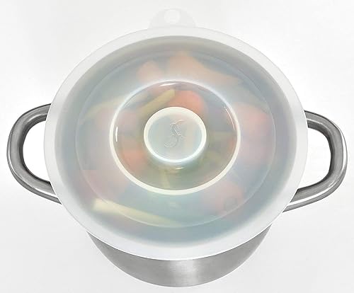 Miniatura 2 de LURCH Alemania - Tapa de silicona universal grande para ollas, sartenes y cuencos (Ø5.9 pulgadas, translúcido)