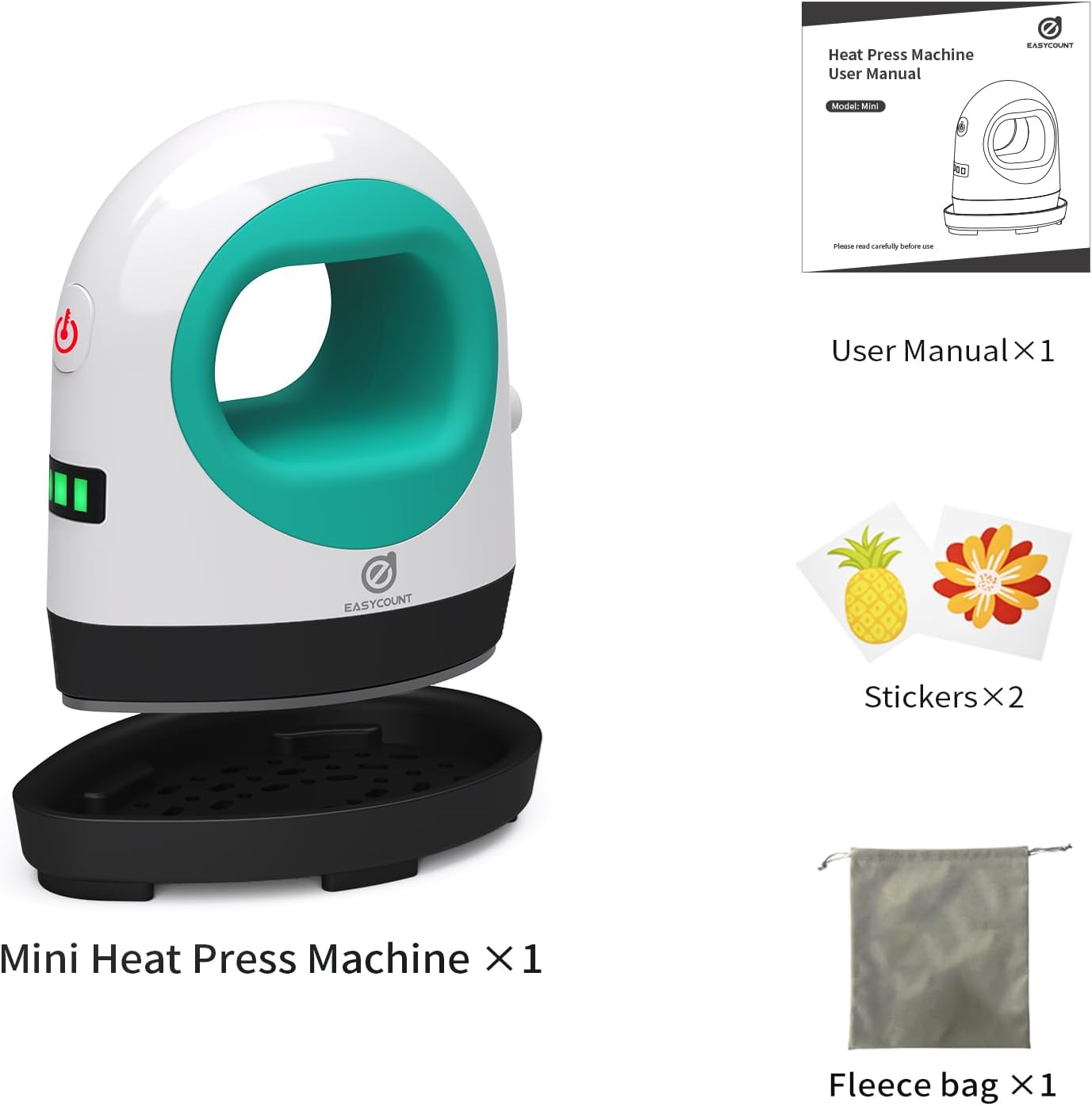 Heat Press Machine Button States