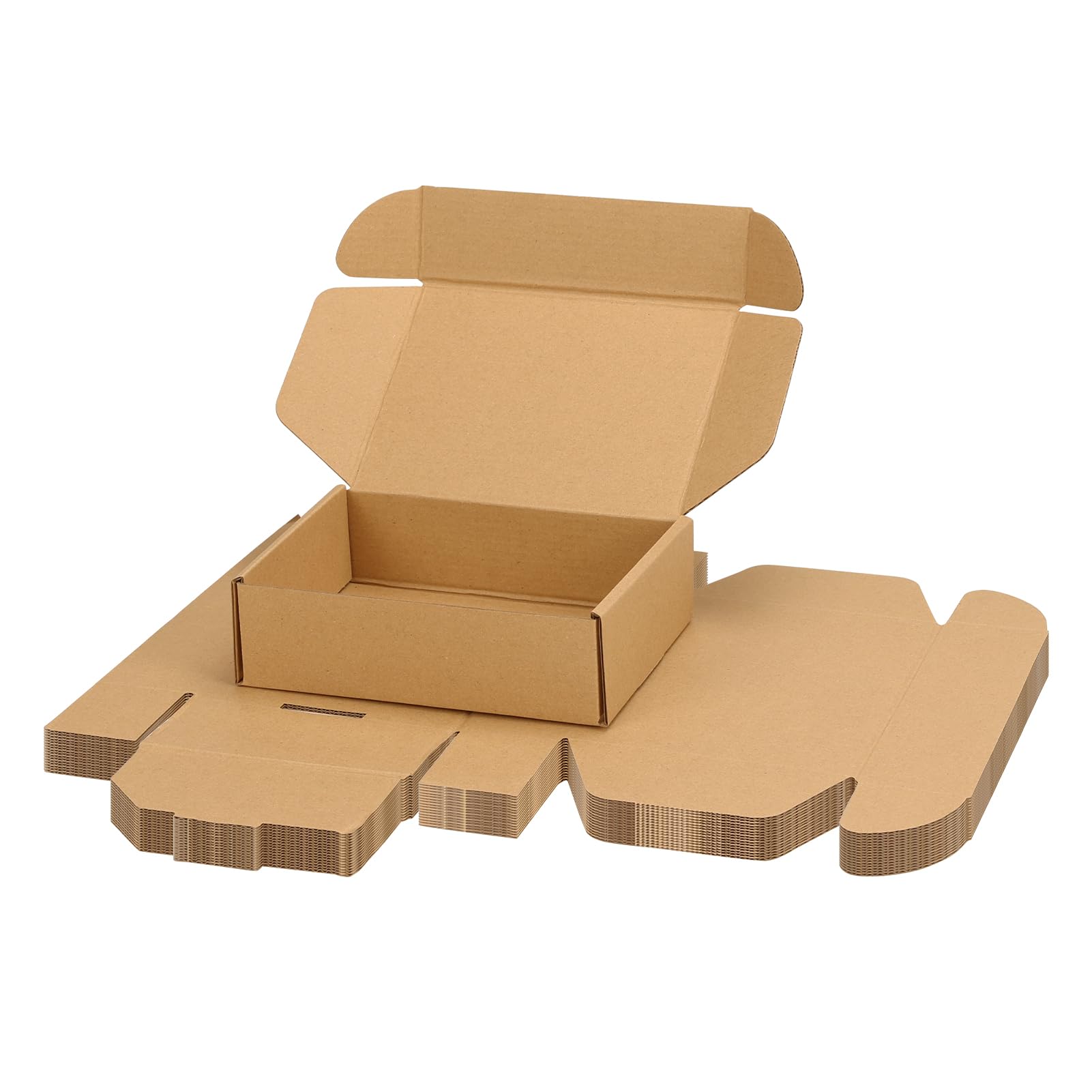 PHAREGE 15 Pack 7x5x2 inch Small Shipping Boxes, Brown Mailing Boxes โ image 1