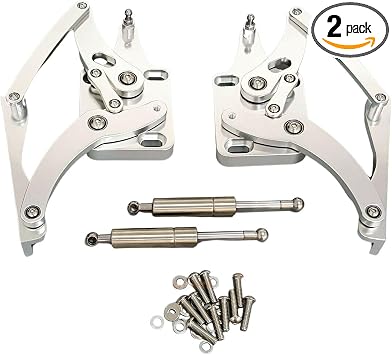 Polished Billet Aluminum Engine Hood Hinge for Ford Mustang 1967-1969 Pairs