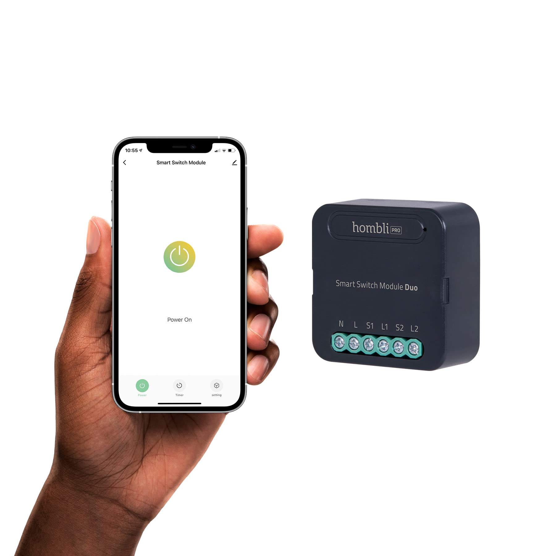Hombli Smart Switch Pro WiFi Remote Control Switch Module 90-250V