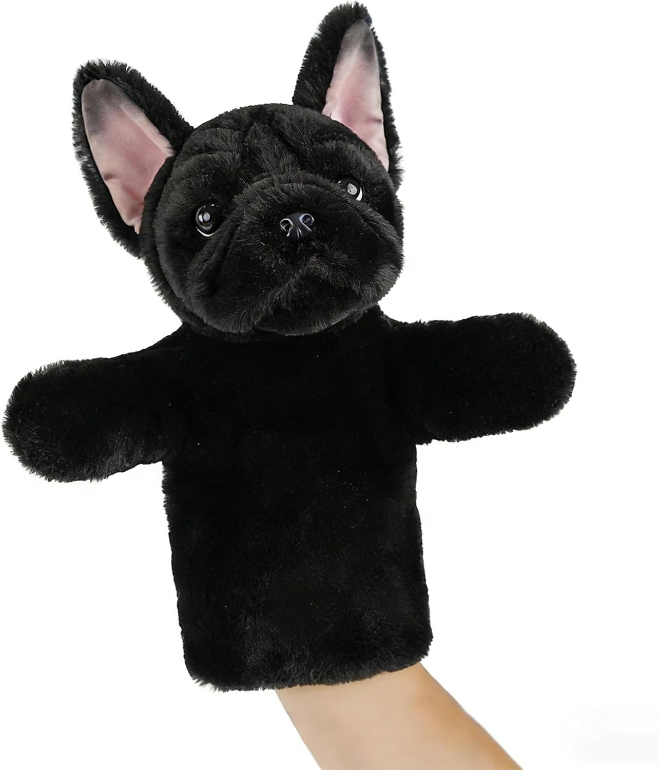 French Bulldog Plush Hand Puppet for Kids - Interactive Storytelling Toy, Educational Pretend Play for Classroom, Home & Birthday Gifts