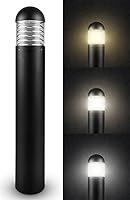 LightingLabs 20W 40-Inch LED Bollard Landscape Lights - 3CCT 3000K/4000K/5000K Selectable, IP65 Waterproof, 120-277V Commercial Pathway Lighting